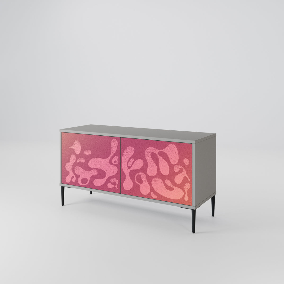 IRREGULAR PINK Mueble de TV Compacto de 2 puertas