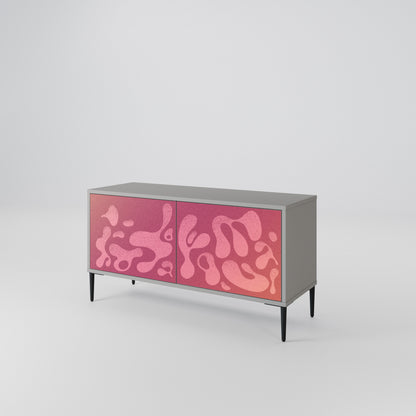 IRREGULAR PINK Mueble de TV Compacto de 2 puertas