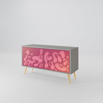 IRREGULAR PINK Mueble de TV Compacto de 2 puertas