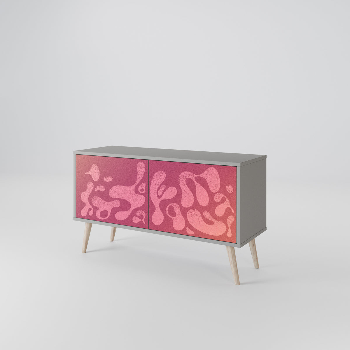 IRREGULAR PINK Mueble de TV Compacto de 2 puertas