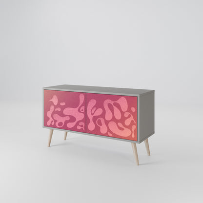 IRREGULAR PINK Mueble de TV Compacto de 2 puertas