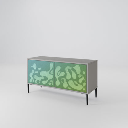 IRREGULAR BLUE Mueble de TV Compacto de 2 puertas