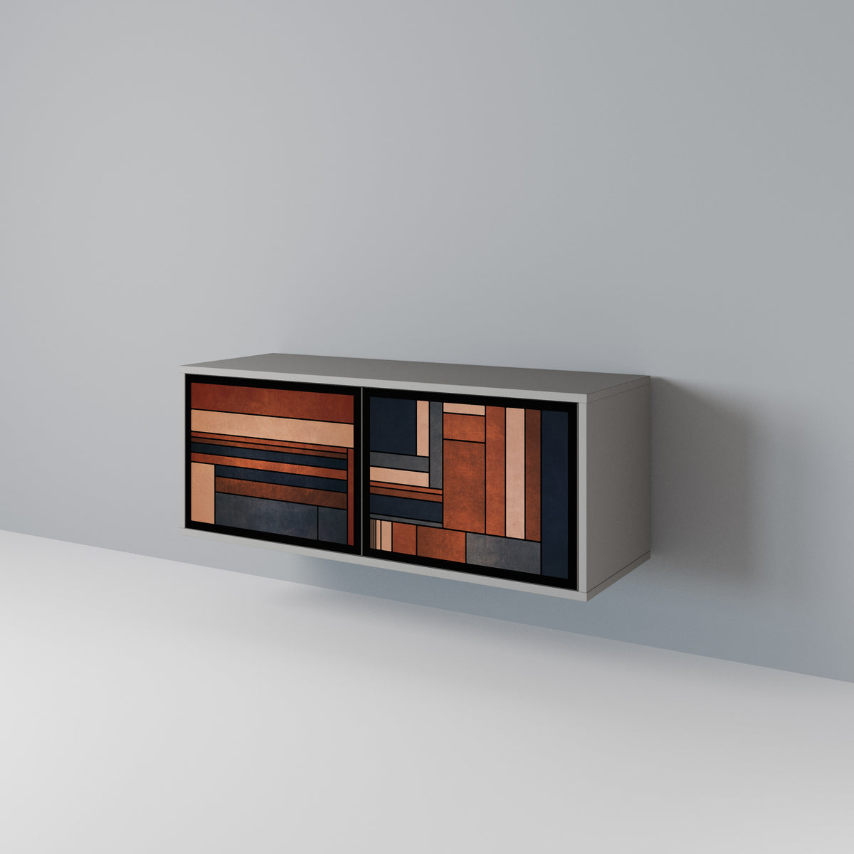 INTREPID FORMATION Mueble de TV Compacto de 2 puertas