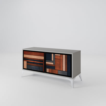 INTREPID FORMATION Mueble de TV Compacto de 2 puertas