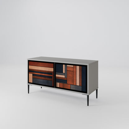 INTREPID FORMATION Mueble de TV Compacto de 2 puertas