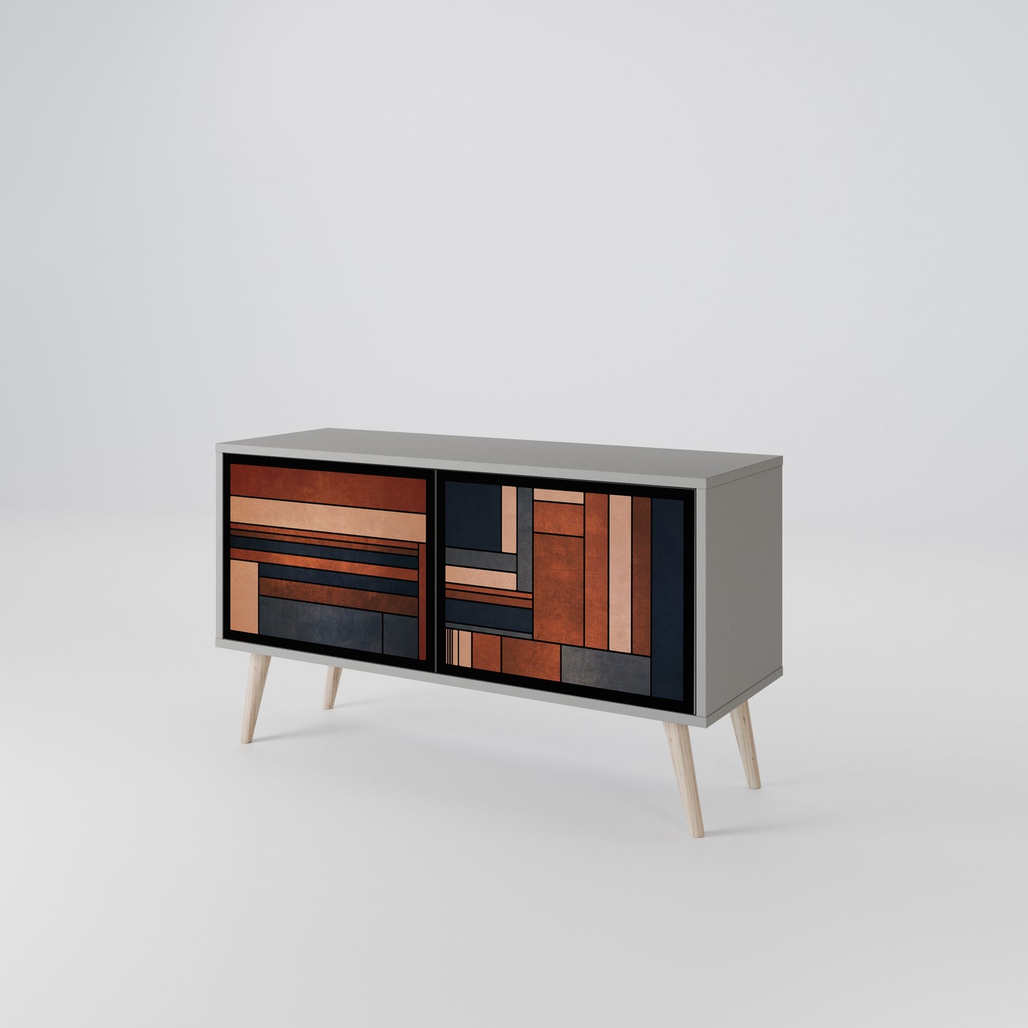 INTREPID FORMATION Mueble de TV Compacto de 2 puertas