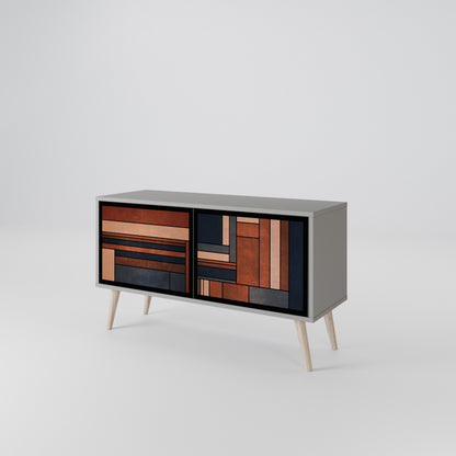 INTREPID FORMATION Mueble de TV Compacto de 2 puertas