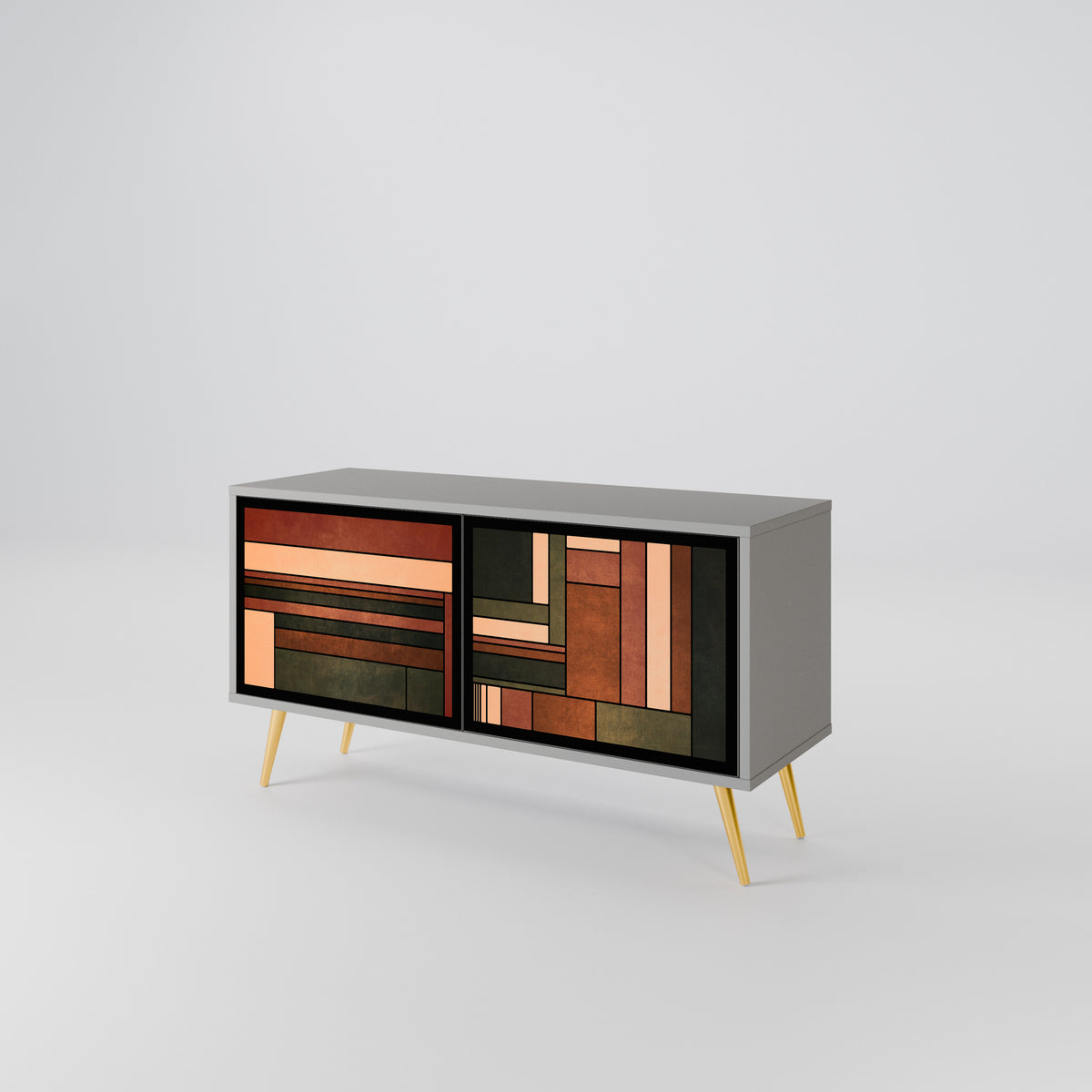 FIGURES OF NATURE Mueble de TV Compacto de 2 puertas