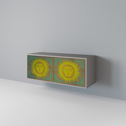 SUNSHINE EULOGY Mueble de TV Compacto de 2 puertas