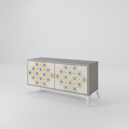 PATTERNED PRISM Compact 2-Door TV Cabinet