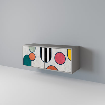 COOL STORY Mueble de TV Compacto de 2 puertas