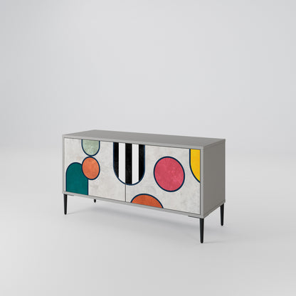 COOL STORY Mueble de TV Compacto de 2 puertas