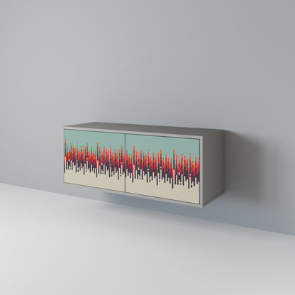 CHROMA CONTOURS Mueble de TV Compacto de 2 puertas