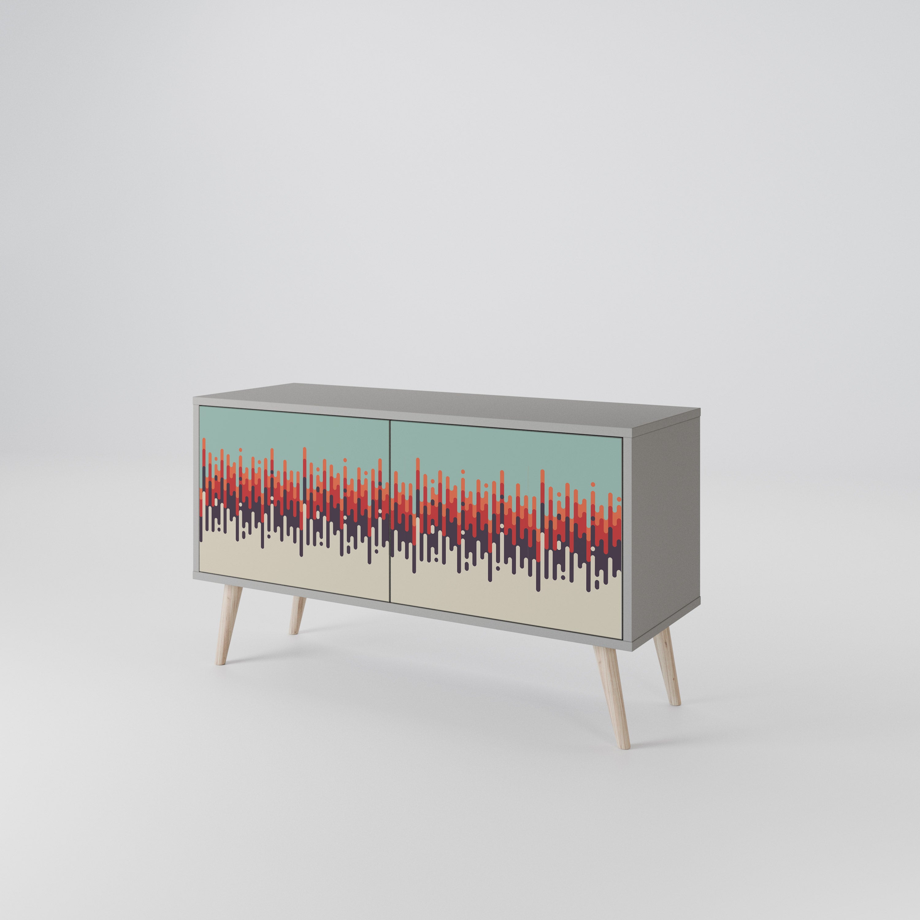 CHROMA CONTOURS Compact 2-Door TV Cabinet