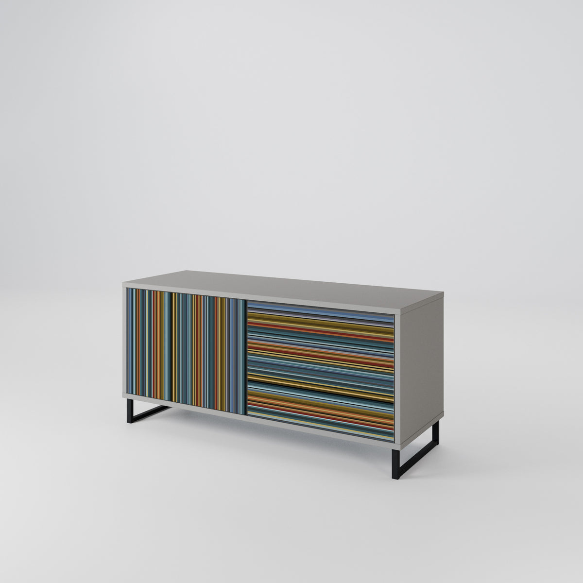 LINEOUT SPECTRUM Mueble de TV Compacto de 2 puertas