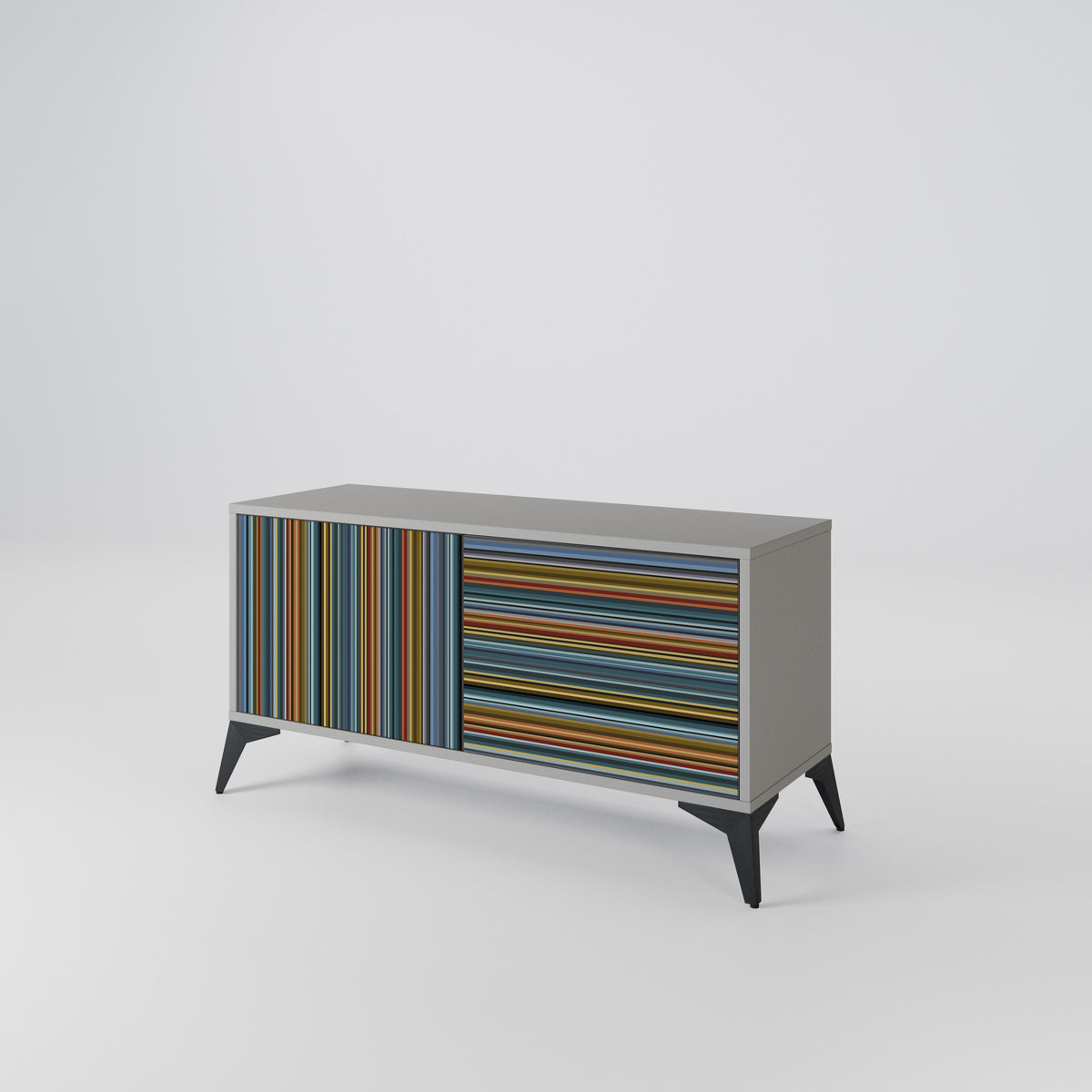 LINEOUT SPECTRUM Mueble de TV Compacto de 2 puertas