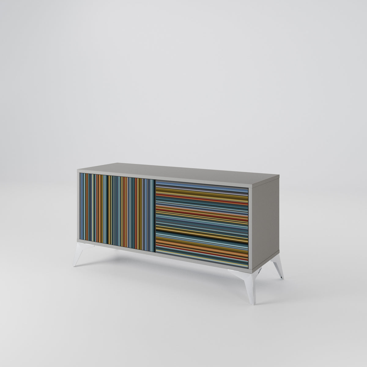 LINEOUT SPECTRUM Mueble de TV Compacto de 2 puertas
