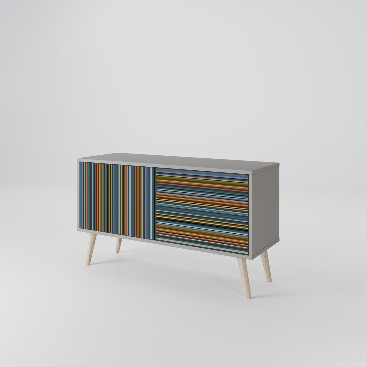 LINEOUT SPECTRUM Mueble de TV Compacto de 2 puertas