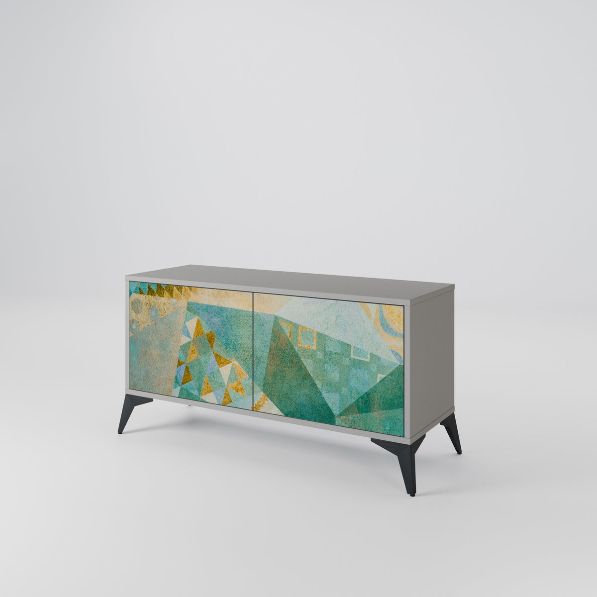 SPECTRUM SPLENDOR Mueble de TV Compacto de 2 puertas