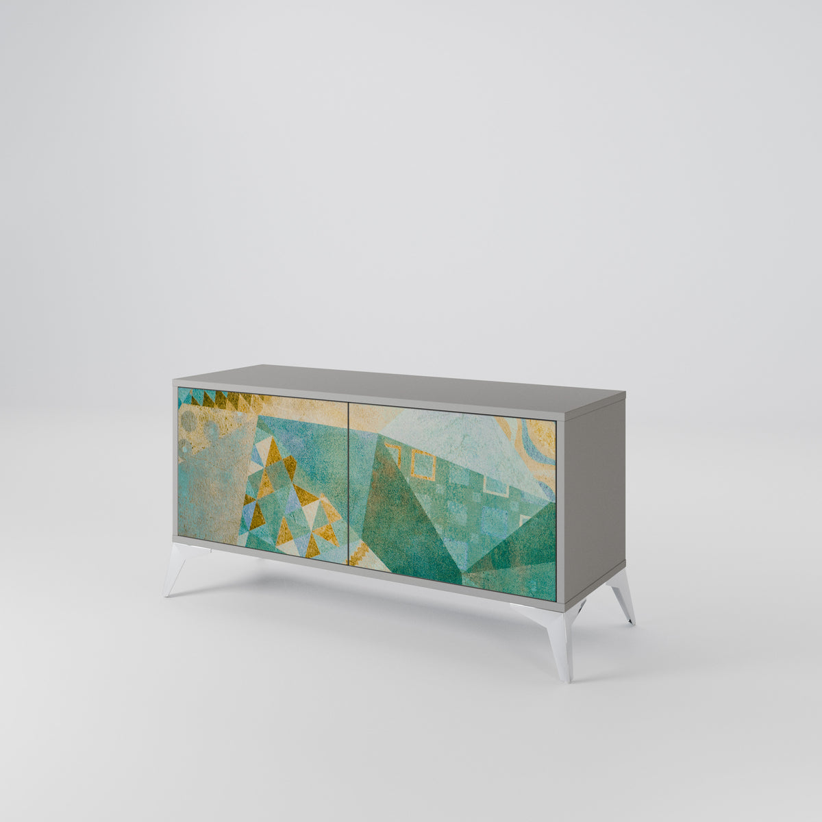 SPECTRUM SPLENDOR Mueble de TV Compacto de 2 puertas