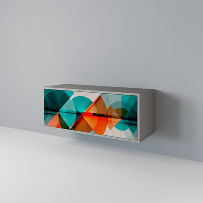 CIRCULAR RHAPSODY Mueble de TV Compacto de 2 puertas