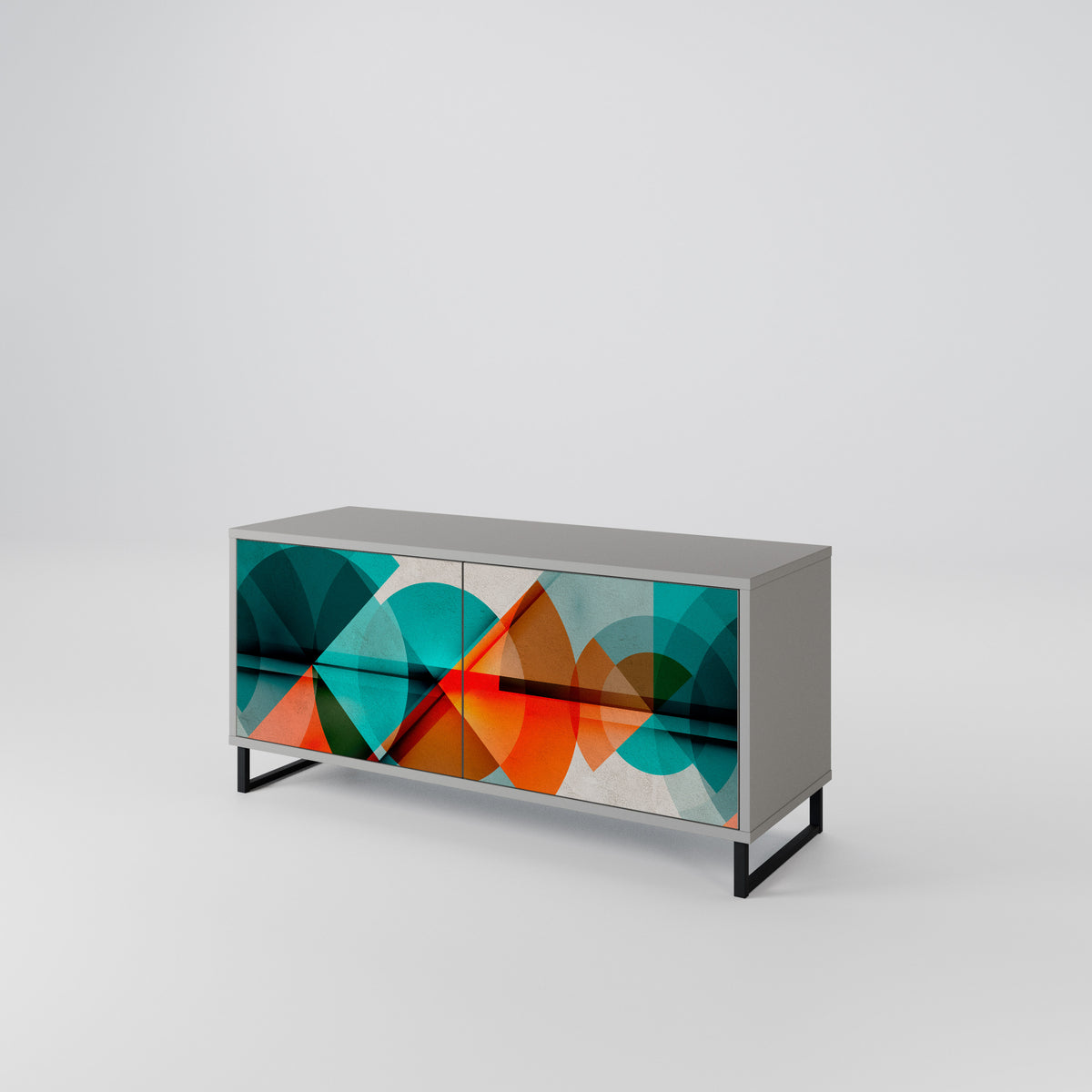 CIRCULAR RHAPSODY Mueble de TV Compacto de 2 puertas