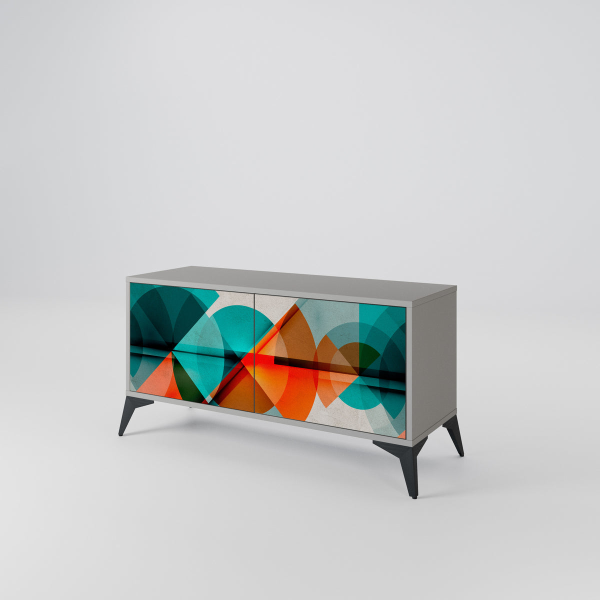 CIRCULAR RHAPSODY Mueble de TV Compacto de 2 puertas
