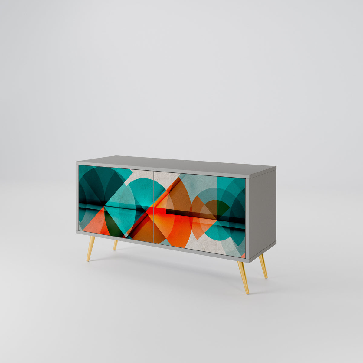 CIRCULAR RHAPSODY Mueble de TV Compacto de 2 puertas