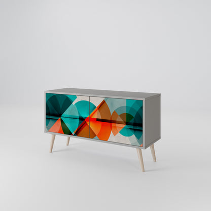 CIRCULAR RHAPSODY Mueble de TV Compacto de 2 puertas