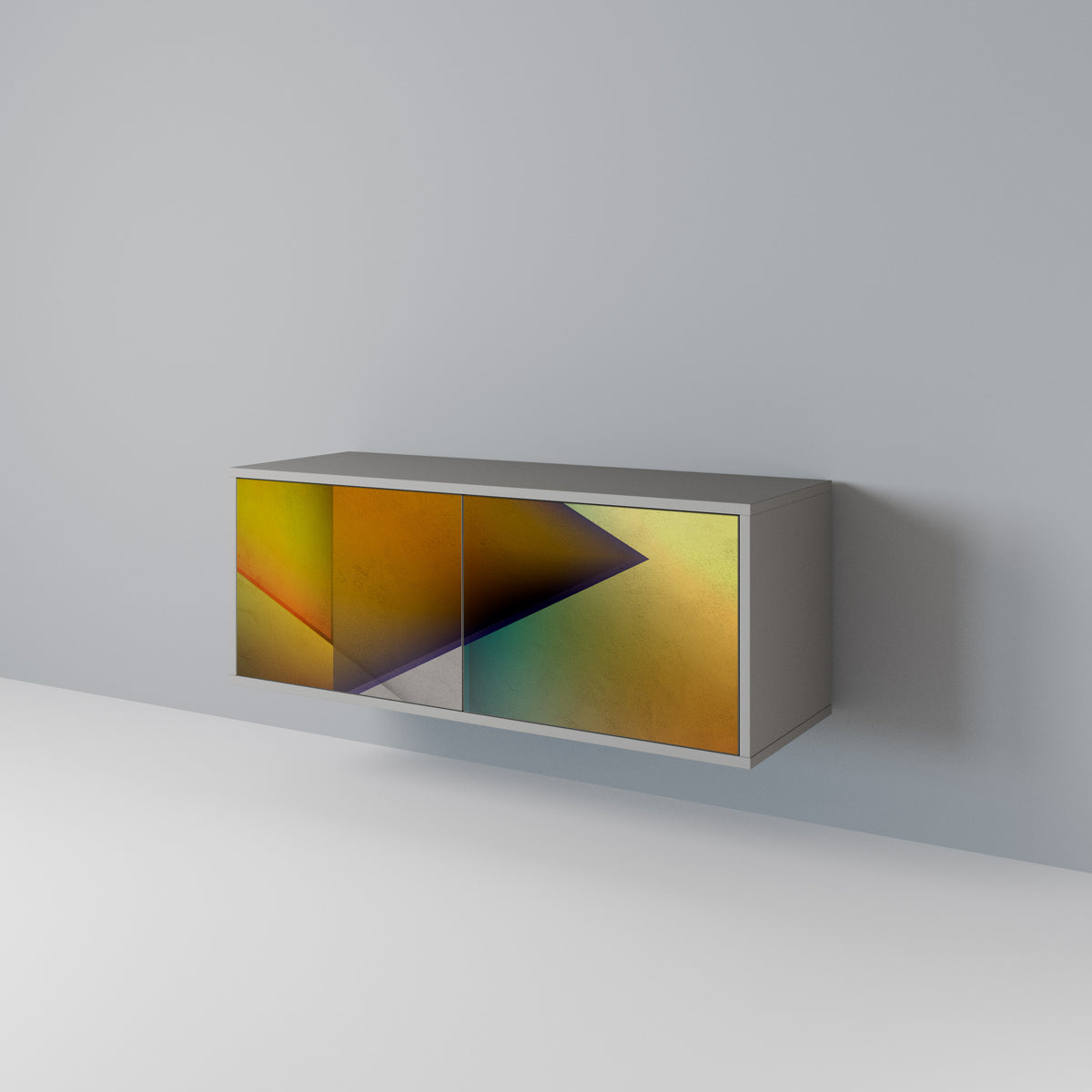 PIERCING SHARPNESS Mueble de TV Compacto de 2 puertas