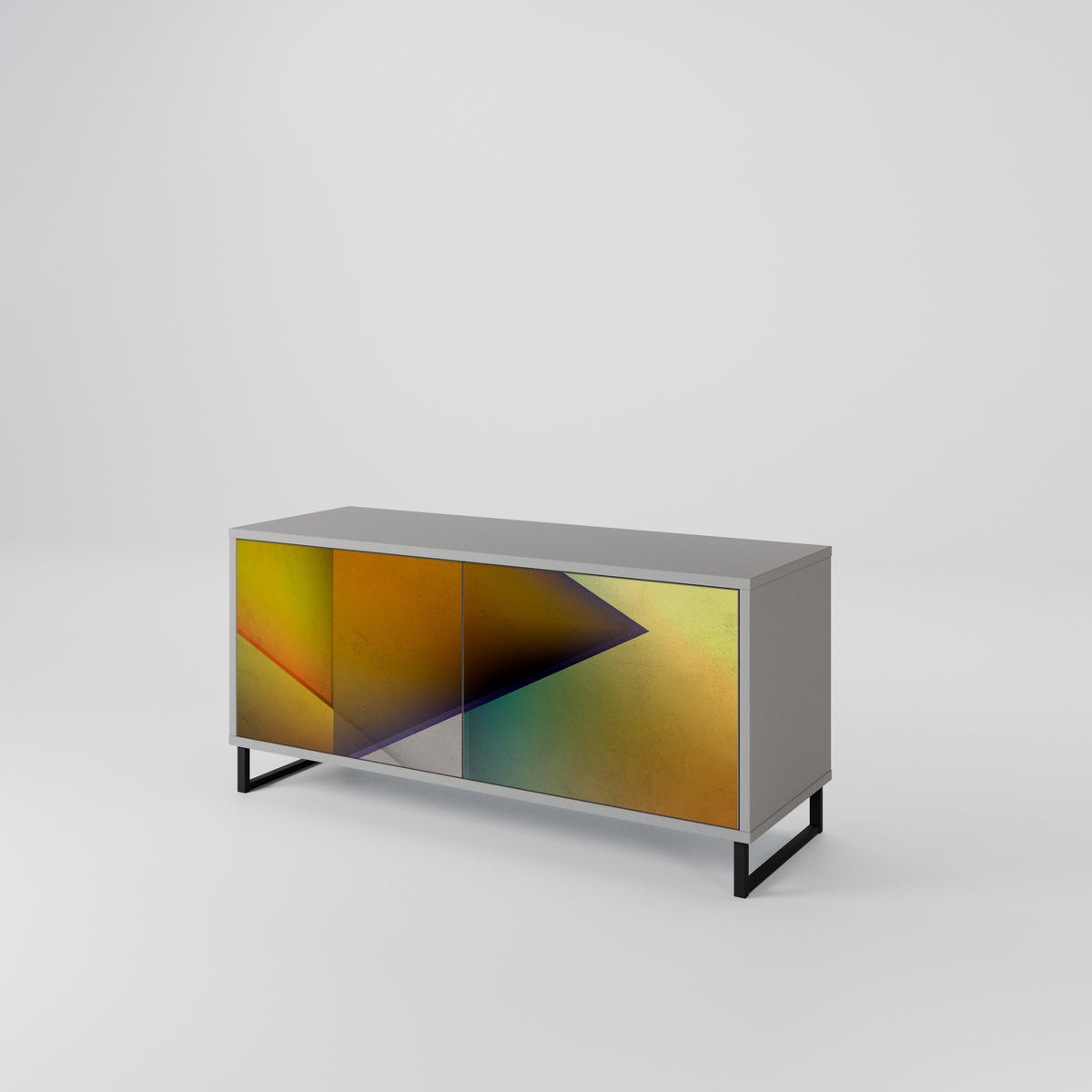 PIERCING SHARPNESS Mueble de TV Compacto de 2 puertas
