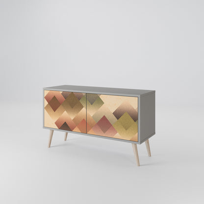 GEOMETRIC FUSION Mueble de TV Compacto de 2 puertas