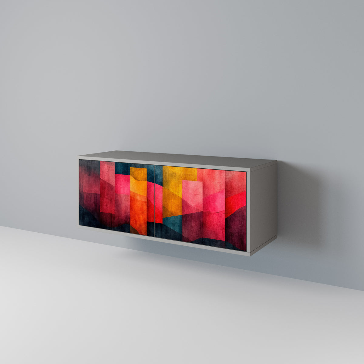 COLORFUL SOUNDS Mueble de TV Compacto de 2 puertas