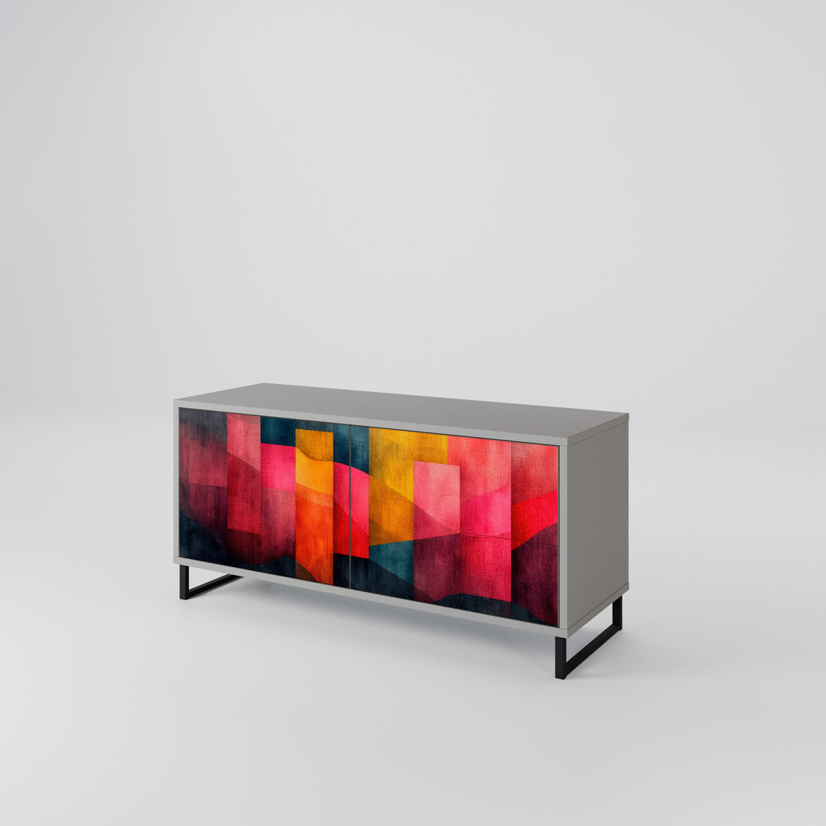 COLORFUL SOUNDS Mueble de TV Compacto de 2 puertas