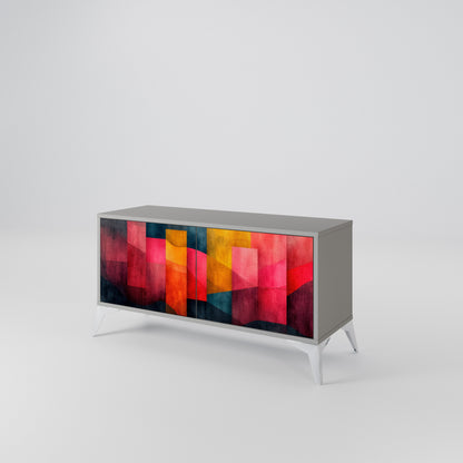 COLORFUL SOUNDS Mueble de TV Compacto de 2 puertas