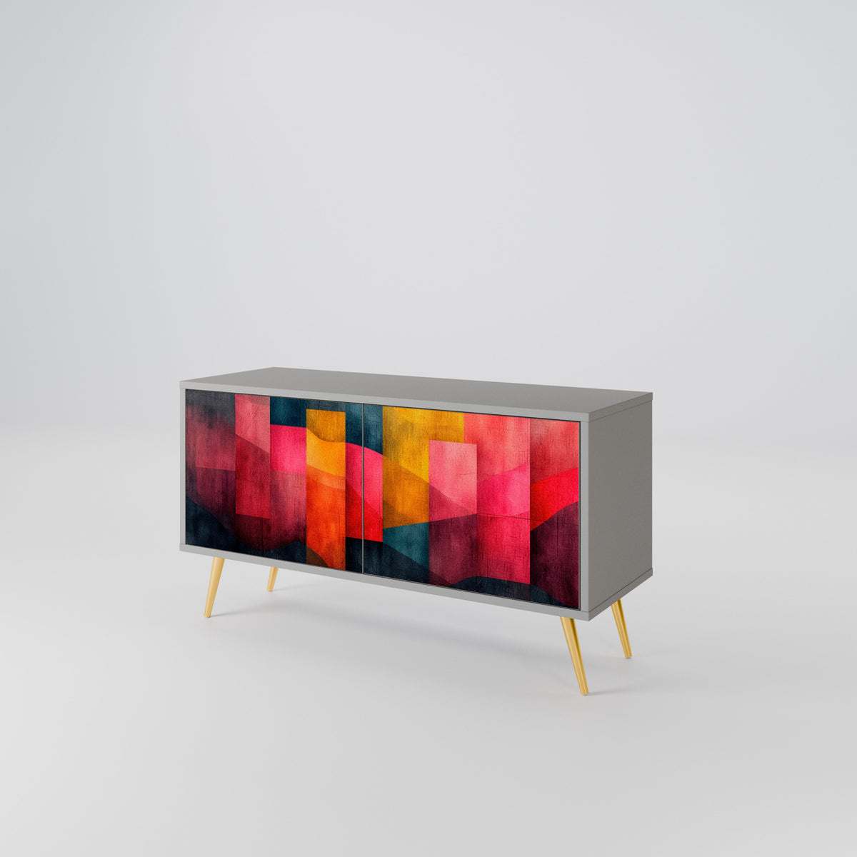 COLORFUL SOUNDS Mueble de TV Compacto de 2 puertas