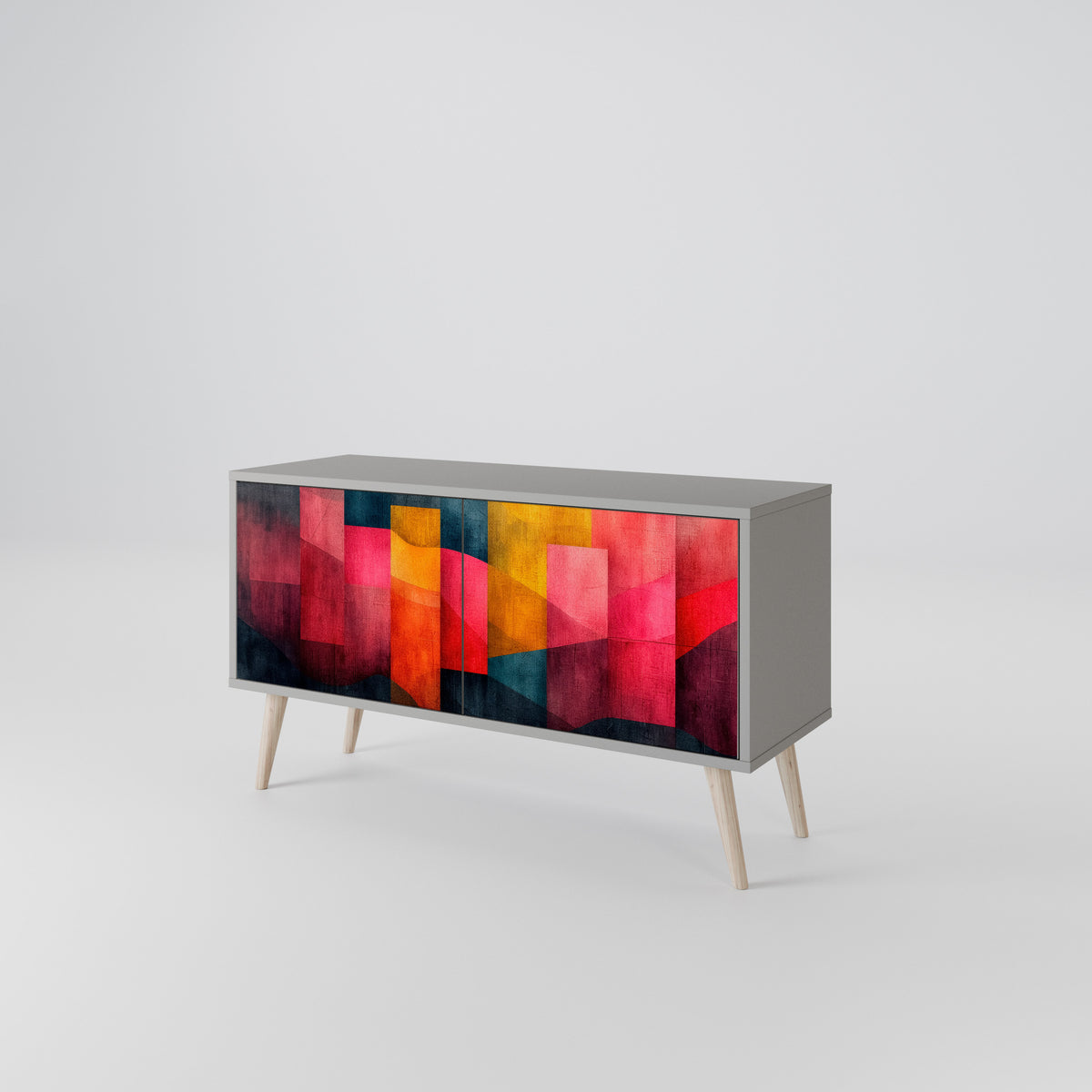 COLORFUL SOUNDS Mueble de TV Compacto de 2 puertas