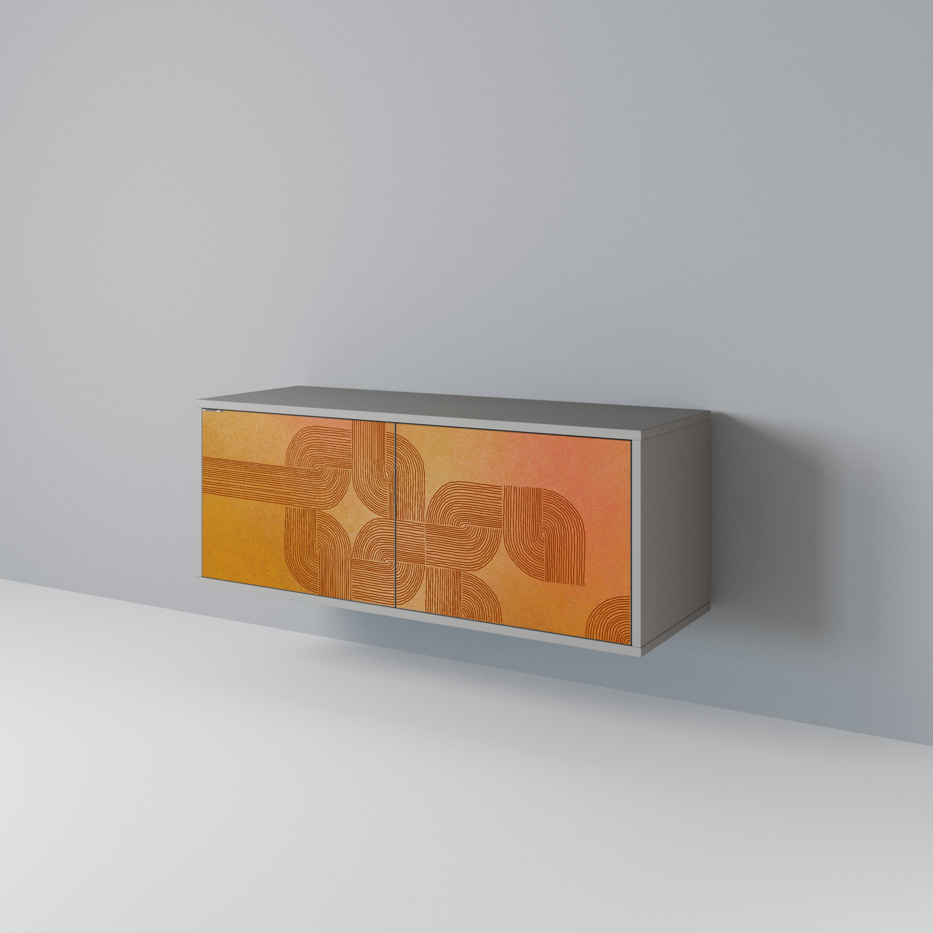 STRENGTHENING RELATION Mueble de TV Compacto de 2 puertas