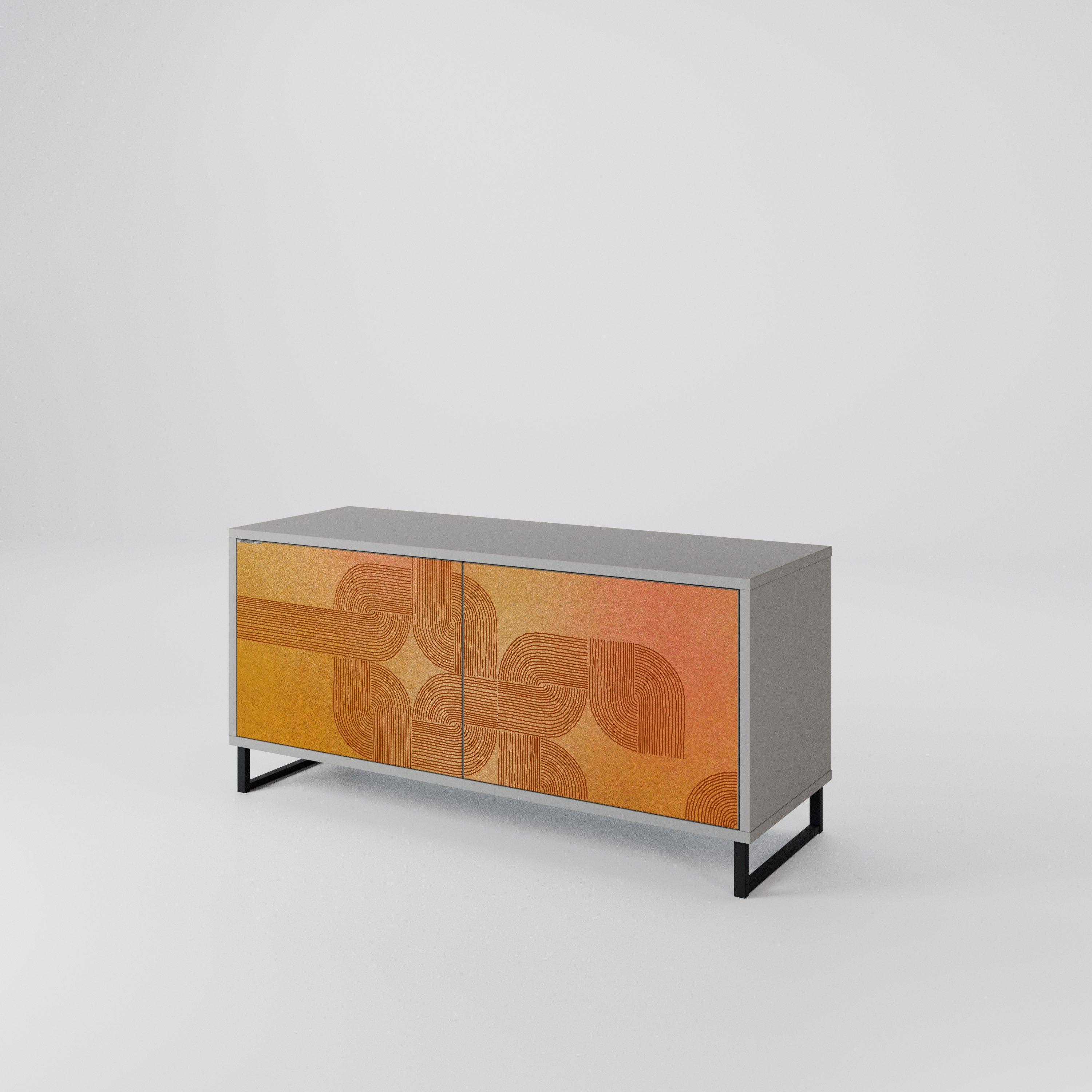 STRENGTHENING RELATION Mueble de TV Compacto de 2 puertas