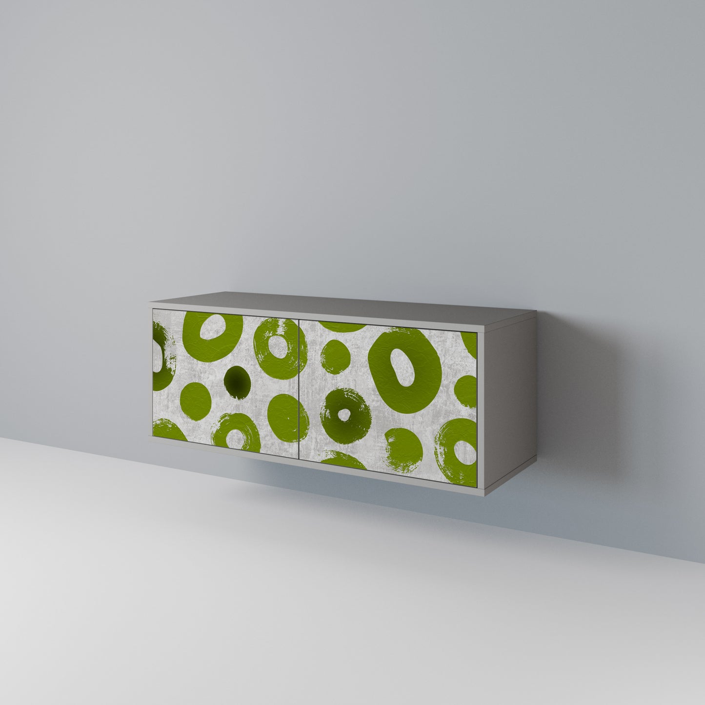 GREEN RHAPSODY Mueble de TV Compacto de 2 puertas