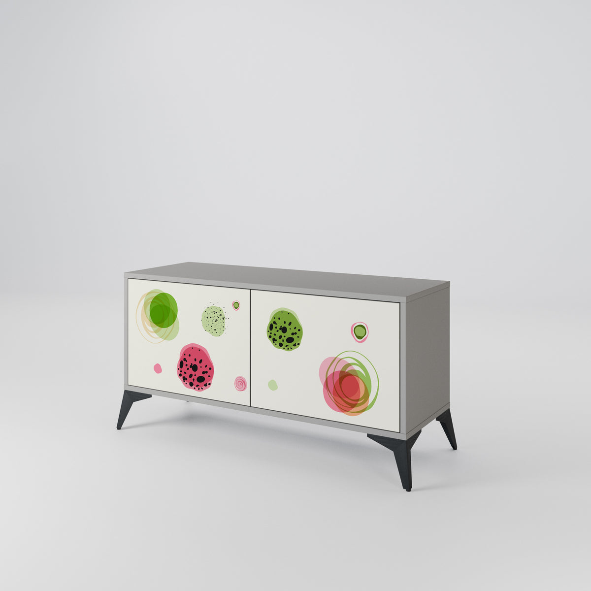 COLORFUL COSMOS Mueble de TV Compacto de 2 puertas