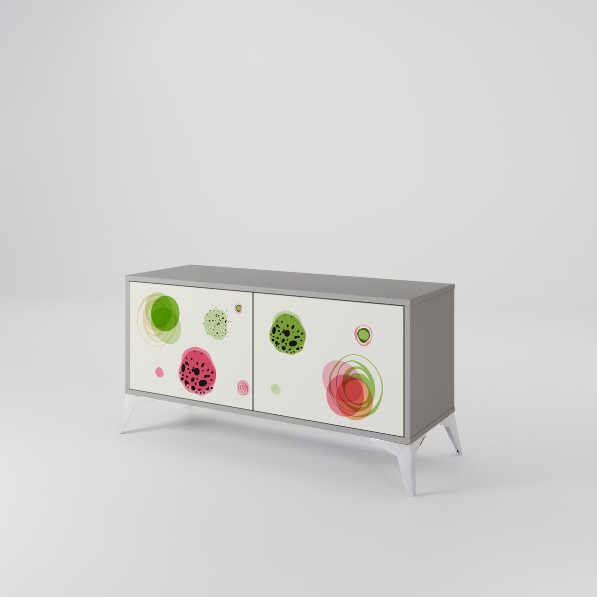 COLORFUL COSMOS Mueble de TV Compacto de 2 puertas