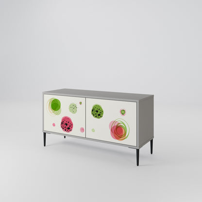 COLORFUL COSMOS Mueble de TV Compacto de 2 puertas