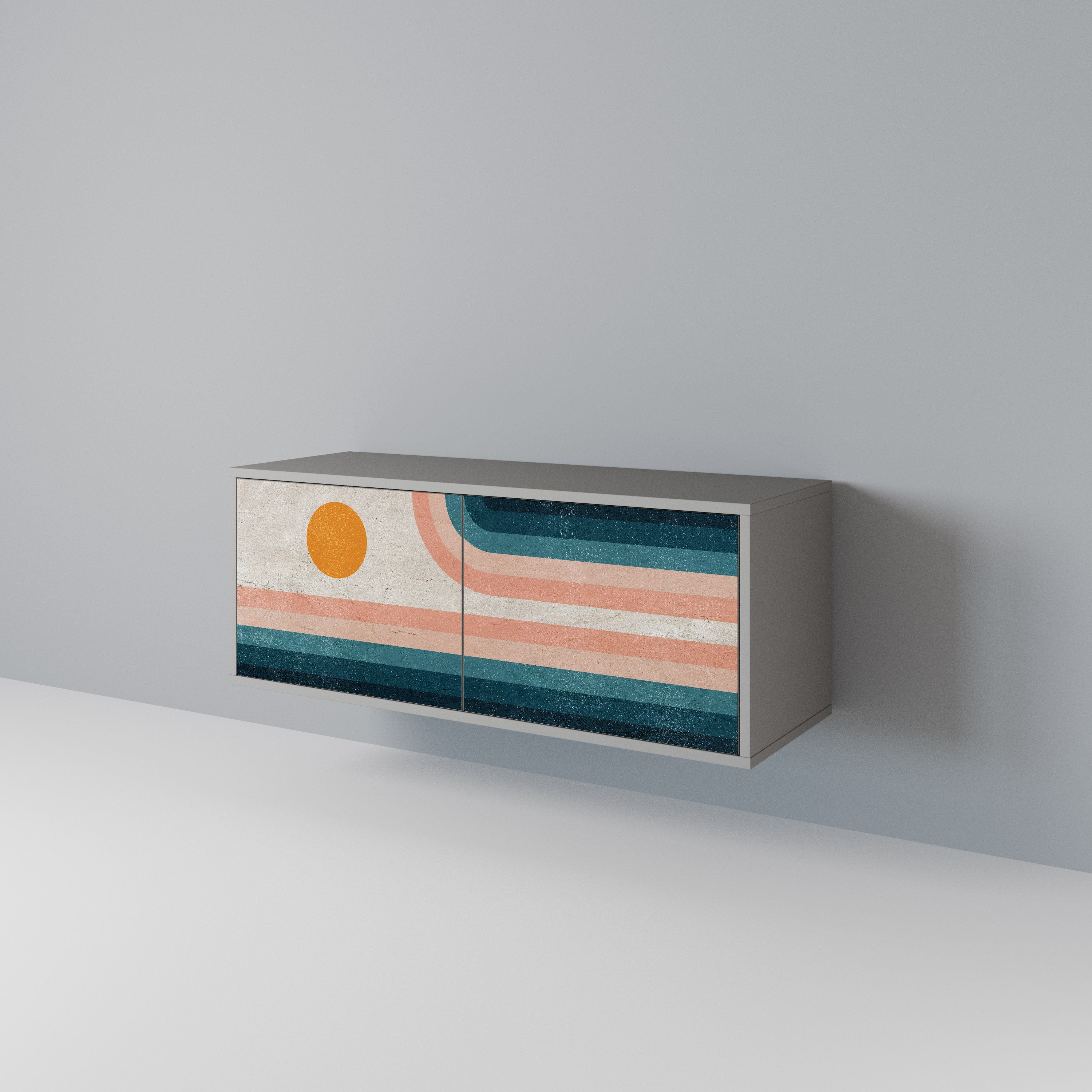 TWO HALVES Mueble de TV Compacto de 2 puertas