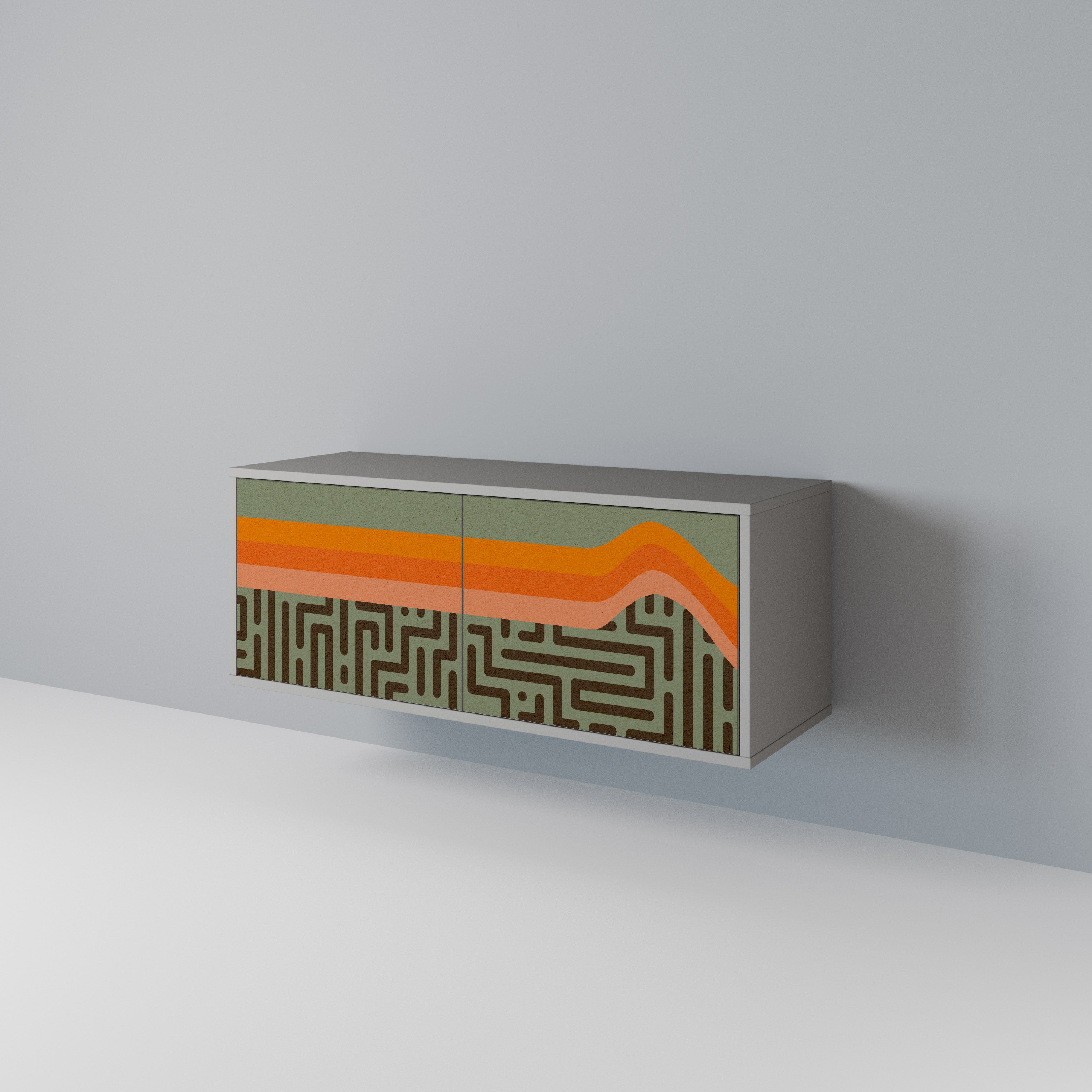 SIMPLE SOLUTIONS Compact 2-Door TV Cabinet