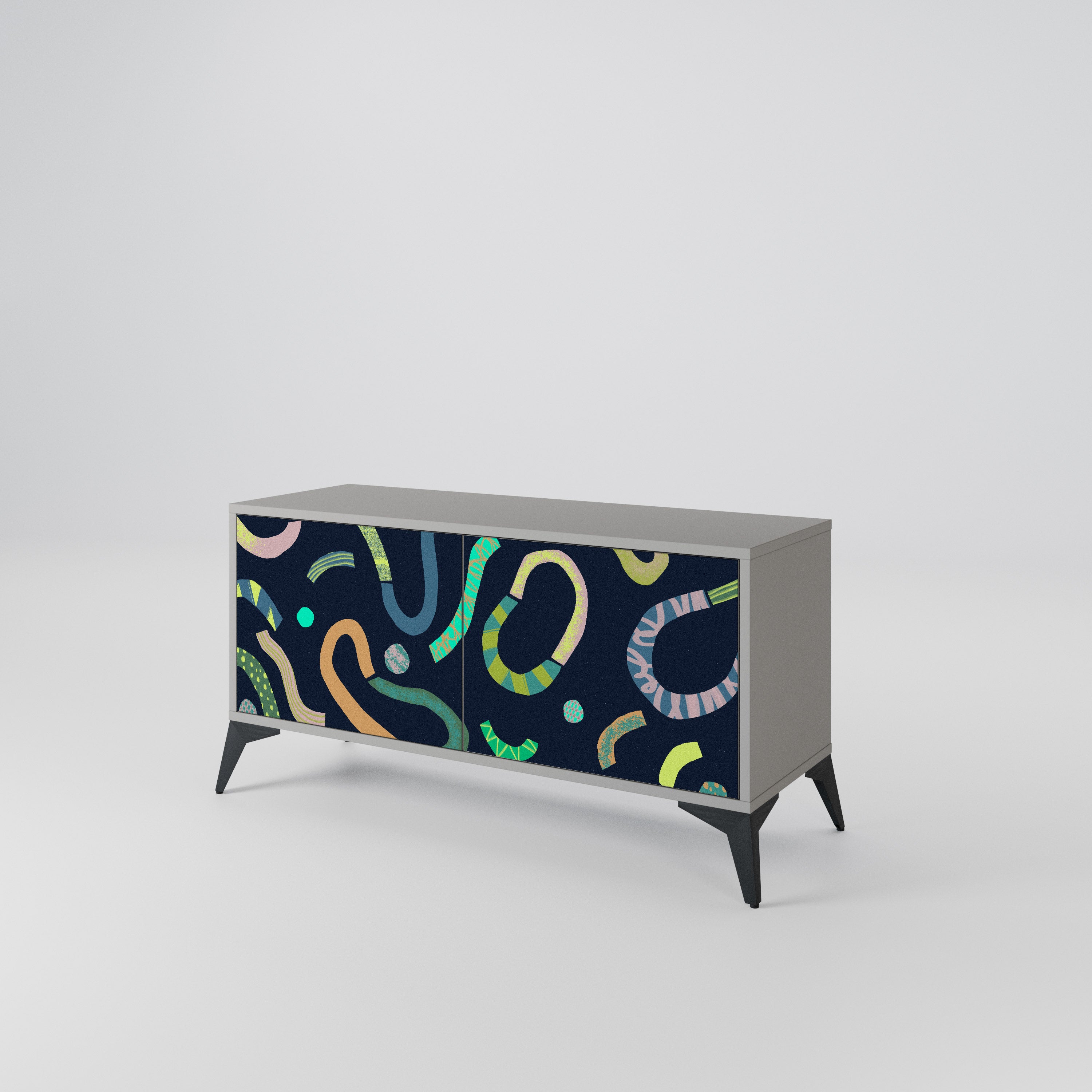 CONTRAST DANCE Mueble de TV Compacto de 2 puertas