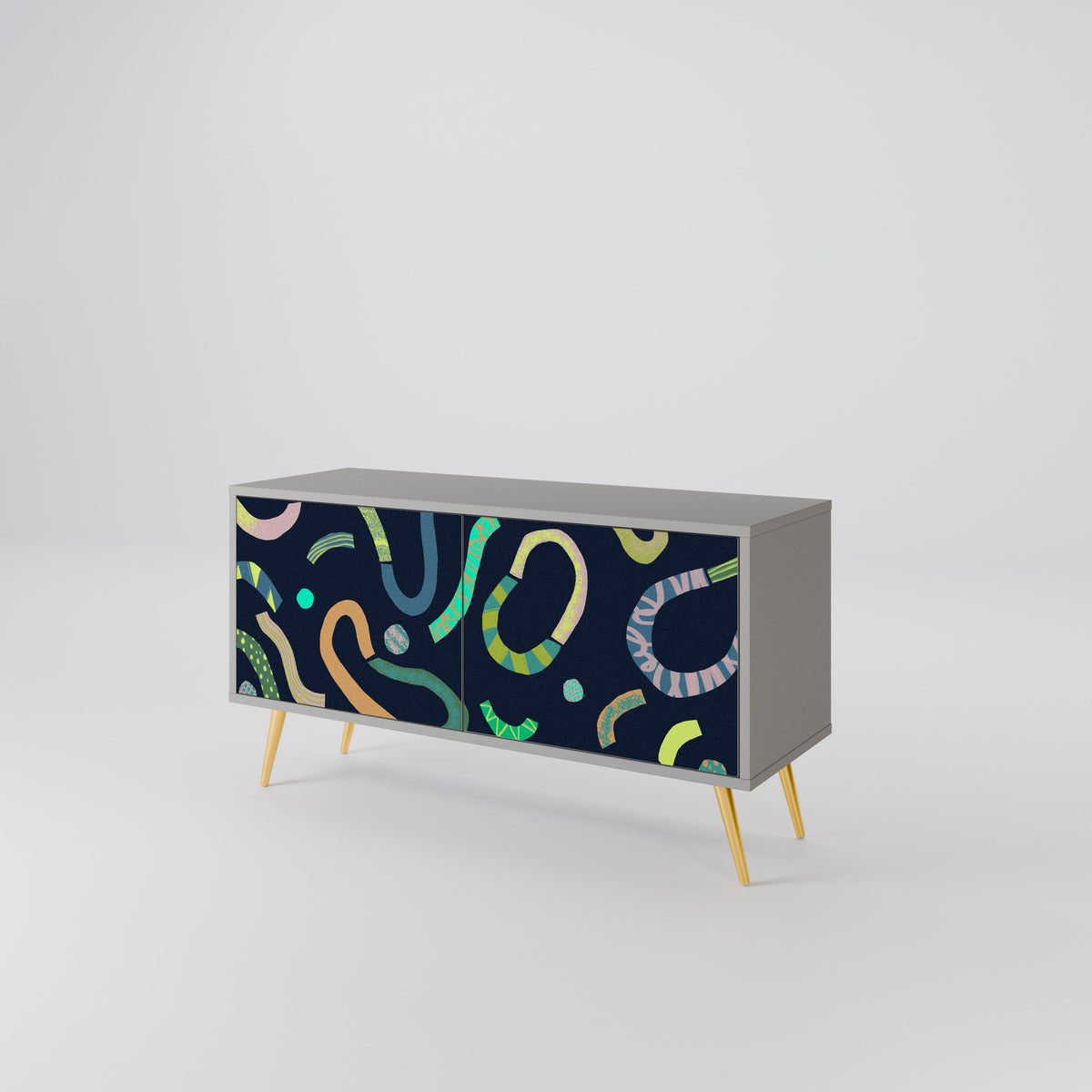 CONTRAST DANCE Mueble de TV Compacto de 2 puertas