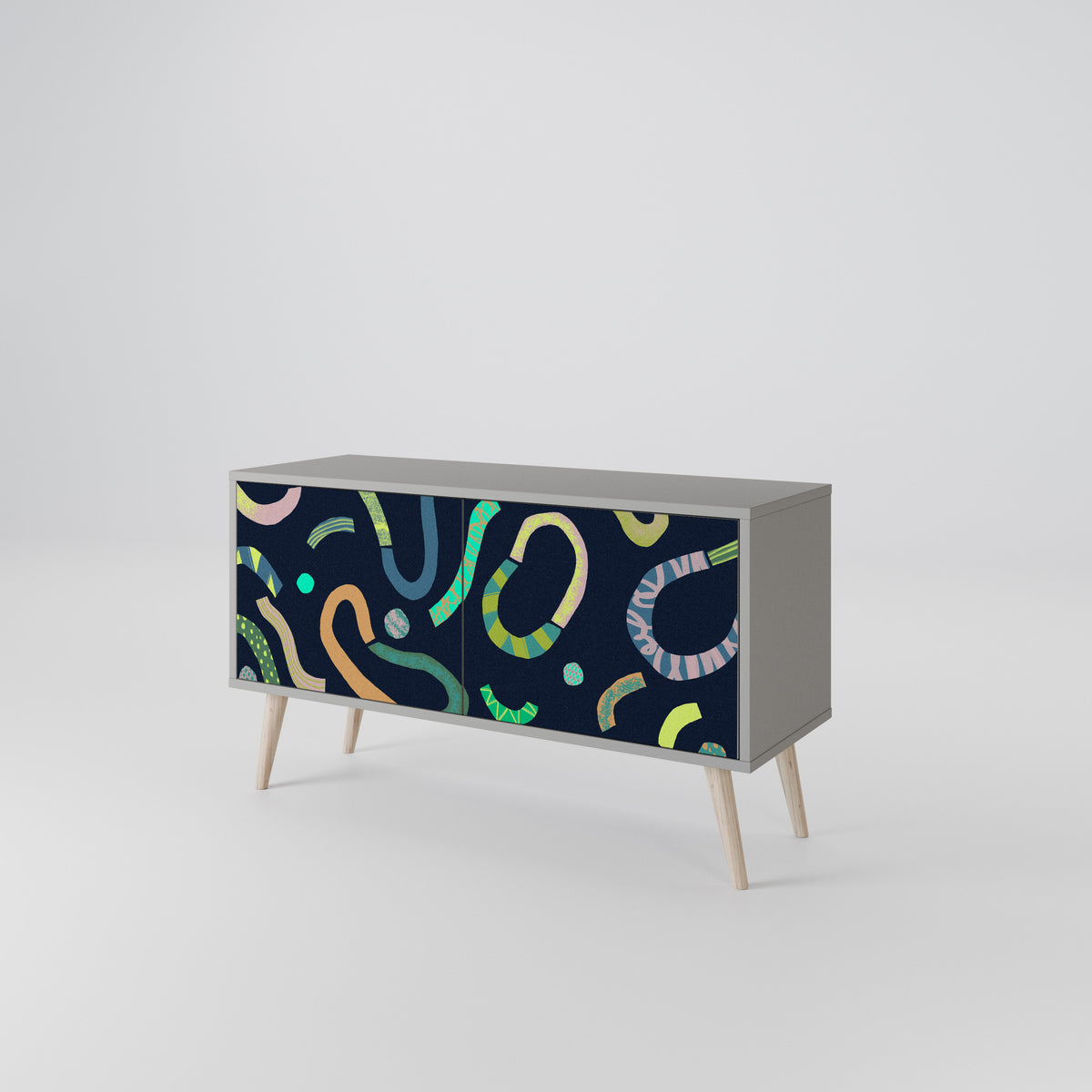 CONTRAST DANCE Mueble de TV Compacto de 2 puertas