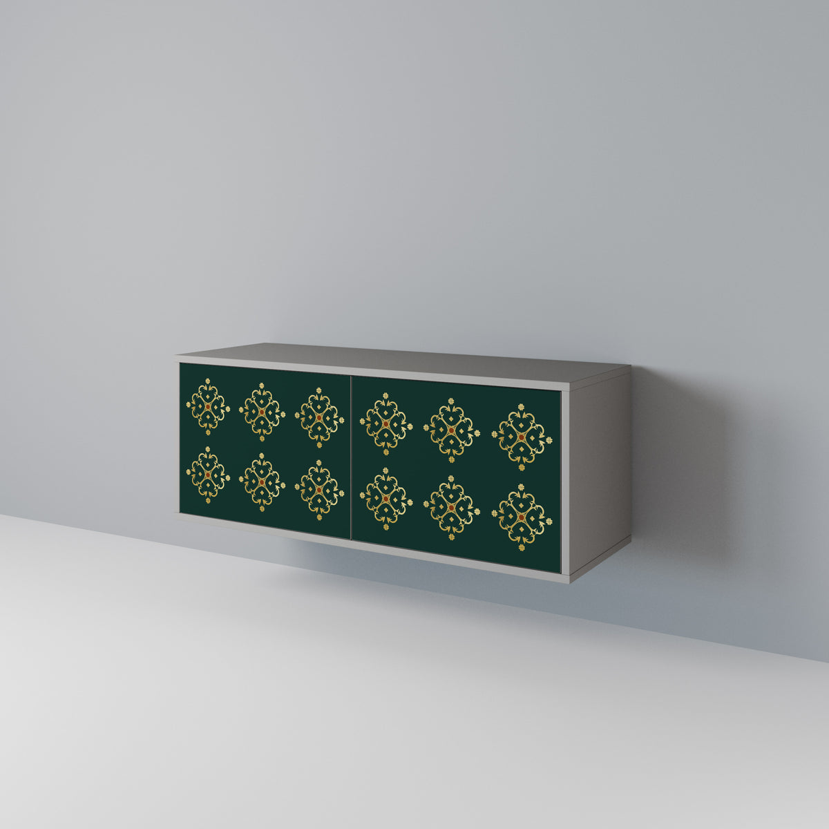 ROYAL MEDALLION Mueble de TV Compacto de 2 puertas