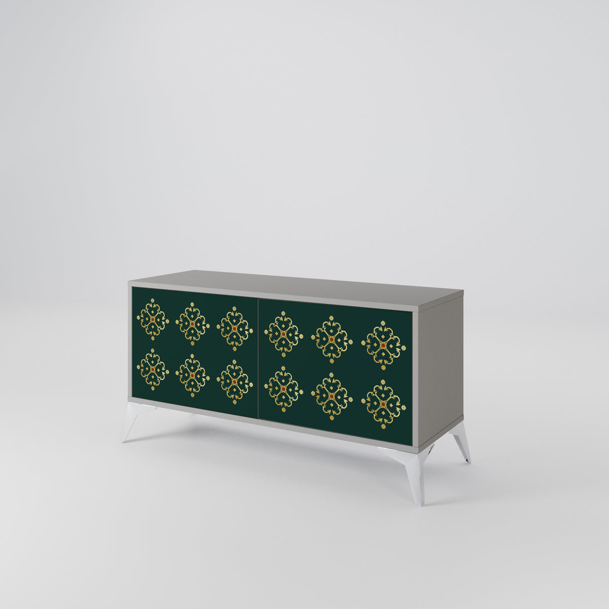 ROYAL MEDALLION Mueble de TV Compacto de 2 puertas